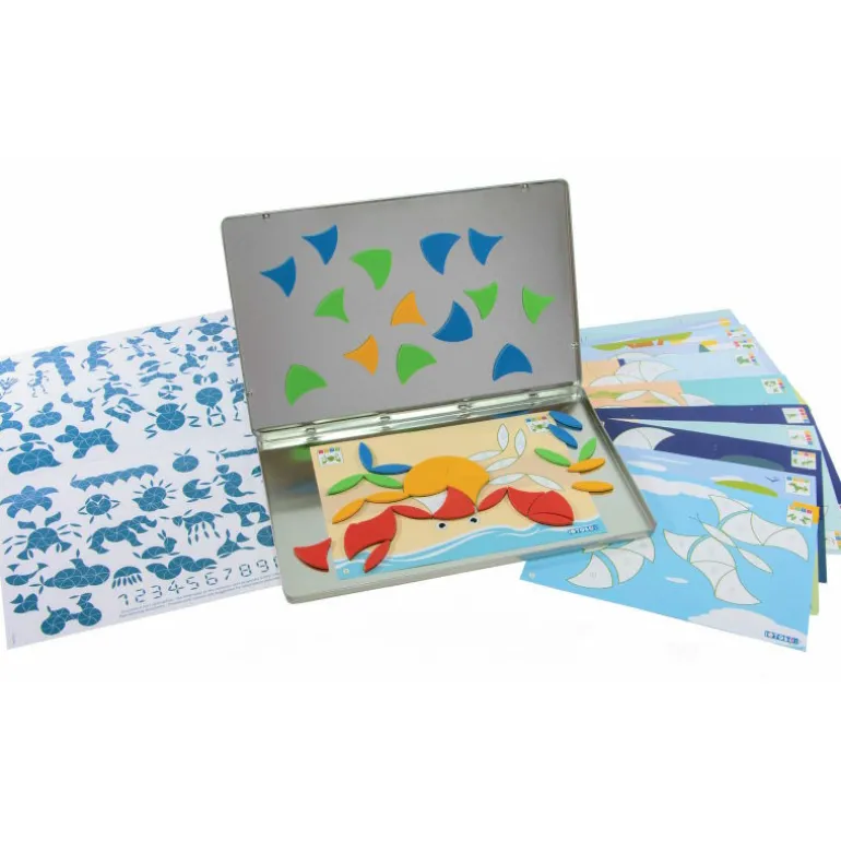IOTOBO Boîte de voyage 4+ jeu de mosaïque magnétique<SEPP jeux Discount