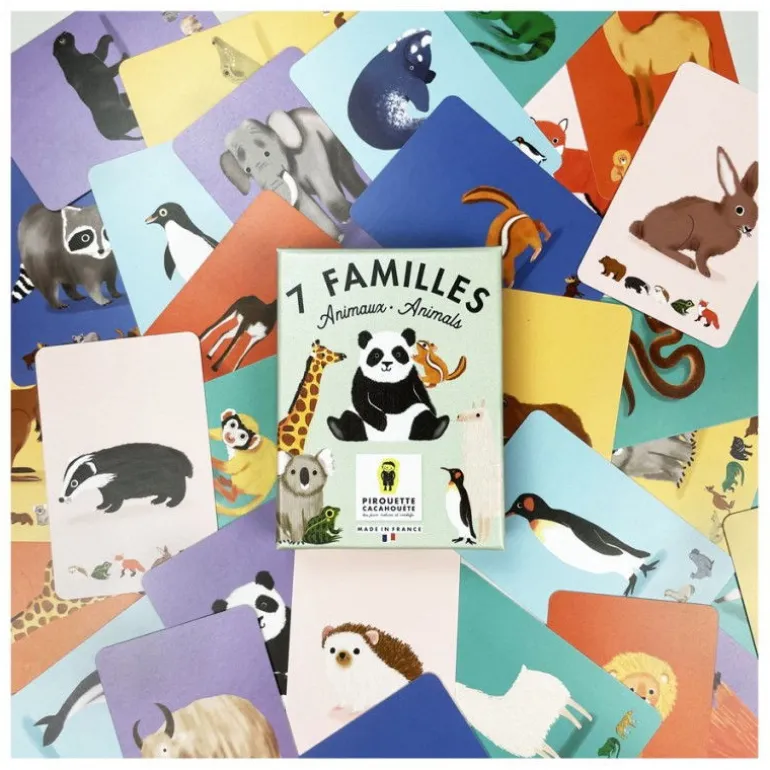 Jeu de cartes des 7 familles "Animaux du monde" Pirouette Cacahouète<PIROUETTE CACAHOUETE Store