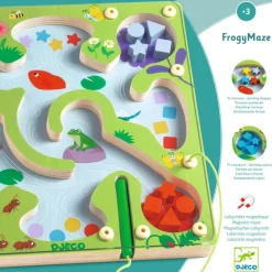 Jeu de labyrinthe magnétique en bois "FrogyMaze" 1614<Djeco New