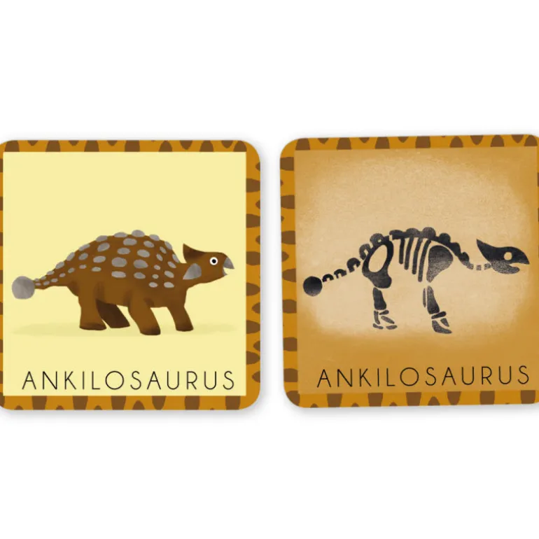 Jeu de mémory 'Le dinosaure et son squelette' Pirouette Cacahouète<PIROUETTE CACAHOUETE Best Sale