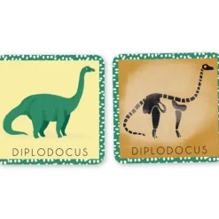 Jeu de mémory 'Le dinosaure et son squelette' Pirouette Cacahouète<PIROUETTE CACAHOUETE Best Sale
