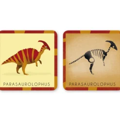 Jeu de mémory 'Le dinosaure et son squelette' Pirouette Cacahouète<PIROUETTE CACAHOUETE Best Sale