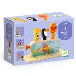 Jouet d'éveil en bois "Multi Pop" 6291<Djeco Online