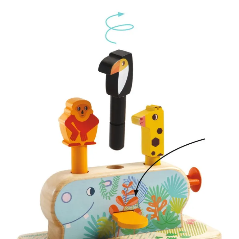 Jouet d'éveil en bois "Multi Pop" 6291<Djeco Online
