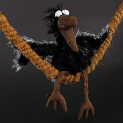 July Jewels, corbeau en peluche Kikeriki 42981<SIGIKID Hot