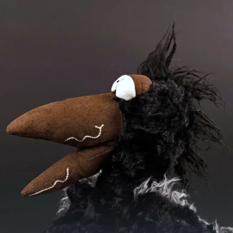 July Jewels, corbeau en peluche Kikeriki 42981<SIGIKID Hot