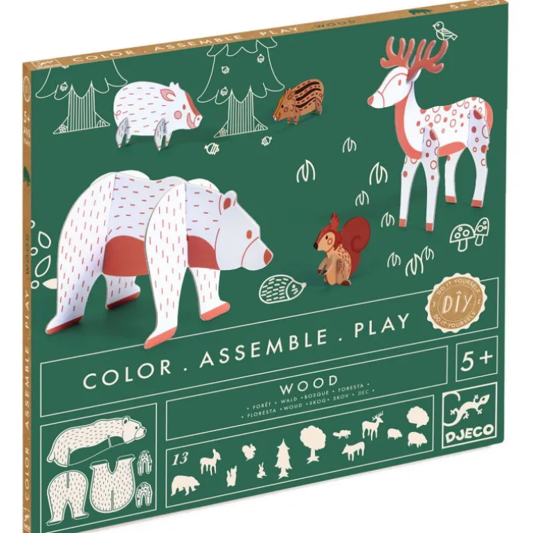Kit animaux DIY "Forêt" 8001 Color. Assemble. Play<Djeco Flash Sale