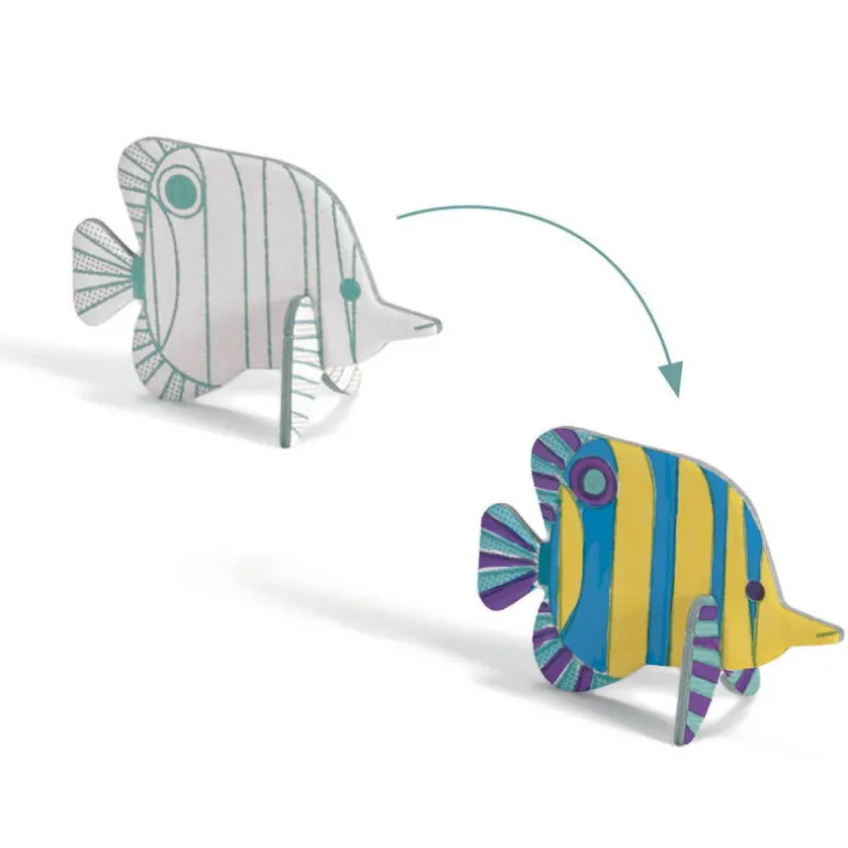 Kit animaux DIY "Mer" 8002 Color. Assemble. Play<Djeco Cheap
