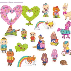 Kit figurines kawaï DIY "Kawaii World" 8007 Color. Assemble. Play<Djeco Cheap