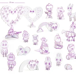 Kit figurines kawaï DIY "Kawaii World" 8007 Color. Assemble. Play<Djeco Cheap