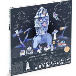 Kit fusée spatiale DIY 8009 Color. Assemble. Play<Djeco Hot