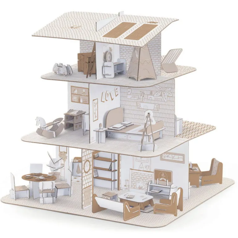 Kit maison de poupée DIY 8005 Color. Assemble. Play<Djeco Cheap
