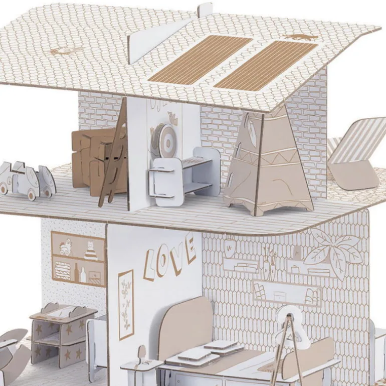 Kit maison de poupée DIY 8005 Color. Assemble. Play<Djeco Cheap