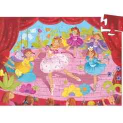 La ballerine à la fleur, puzzle 36 pcs silhouette DJO7227<Djeco Cheap