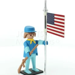 Le cavalier américain et son cheval Playmobil Collectoys<PLASTOY Outlet