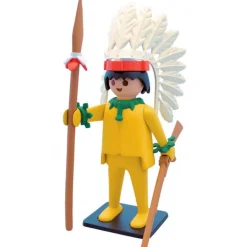 Le chef indien et son cheval Playmobil Collectoys<PLASTOY Hot
