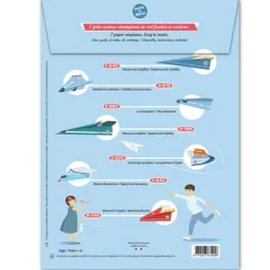 Les avions planeurs, maquettes en papier ''<Sophie et Martin Discount