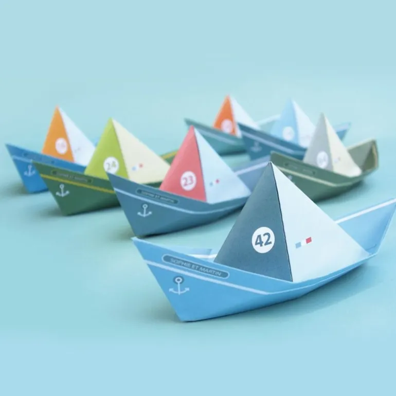 Les bateaux flottants, maquettes en papier ''<Sophie et Martin Cheap