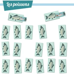 Les jolis poissons, kit minisuper ''<Sophie et Martin Shop