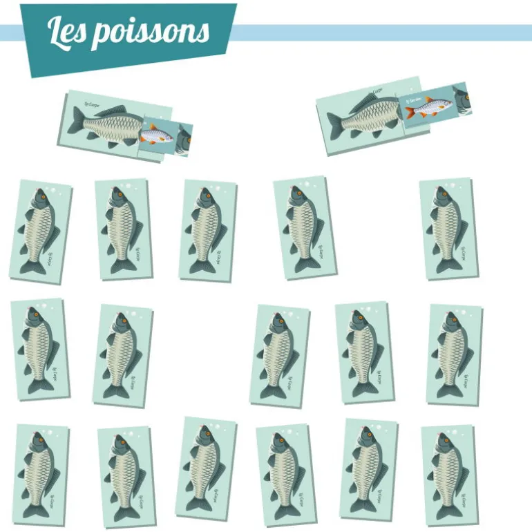 Les jolis poissons, kit minisuper ''<Sophie et Martin Shop