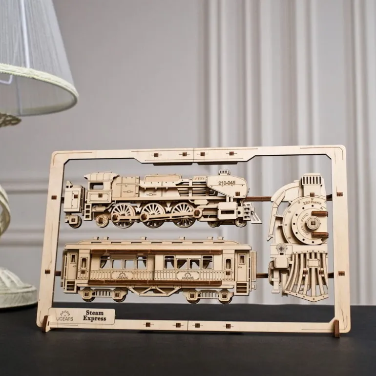 Locomotive à vapeur – UGEARS Puzzle 2,5D en bois<UGEARS models Outlet