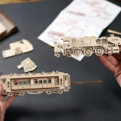 Locomotive à vapeur – UGEARS Puzzle 2,5D en bois<UGEARS models Outlet