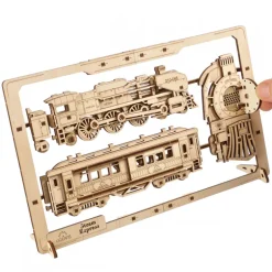 Locomotive à vapeur – UGEARS Puzzle 2,5D en bois<UGEARS models Outlet
