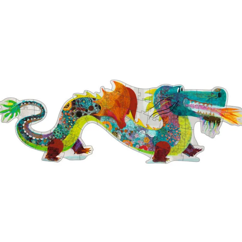 Léon le dragon, puzzle géant 58 pcs 7170<Djeco Shop