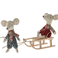 Luge en bois miniature pour souris<Maileg Sale