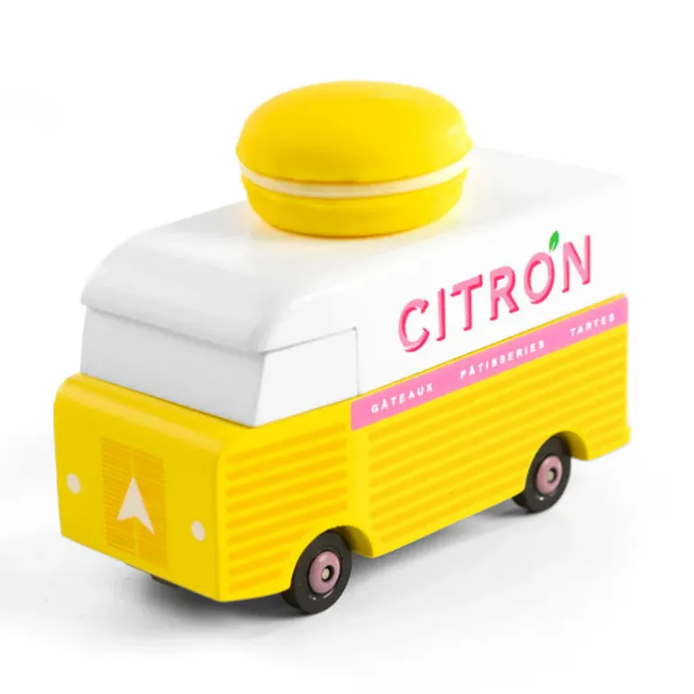 Macaron Van voiture - Jaune citron<Candylab TOYS Cheap