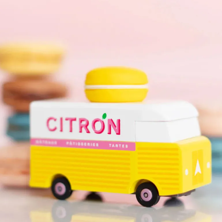 Macaron Van voiture - Jaune citron<Candylab TOYS Cheap