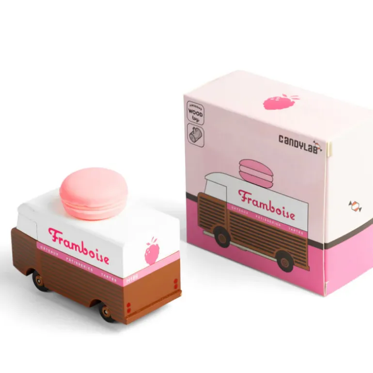Macaron Van voiture - Rose framboise<Candylab TOYS Best Sale