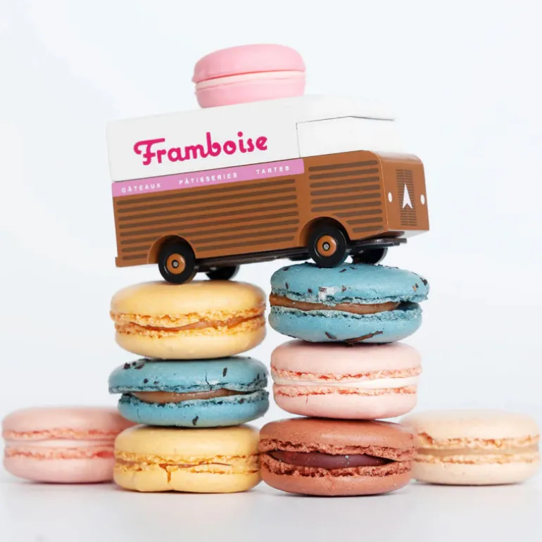 Macaron Van voiture - Rose framboise<Candylab TOYS Best Sale