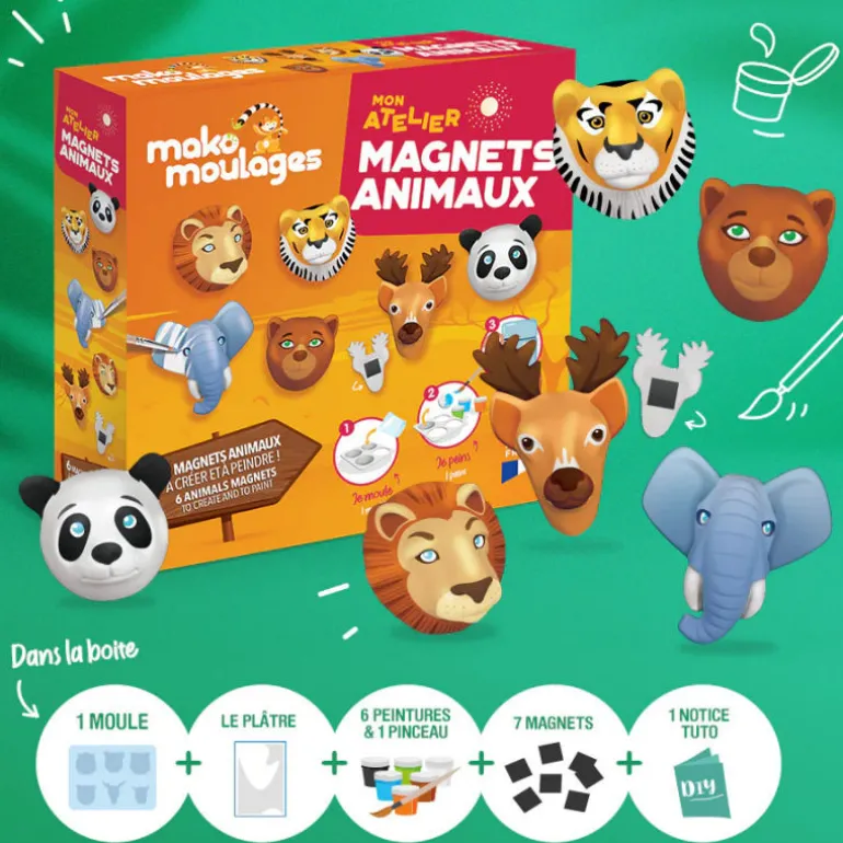 Magnets animaux, Mon atelier 39095<Mako moulages Best Sale