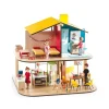 Maison de poupées meublée Color + poupées<Djeco Flash Sale