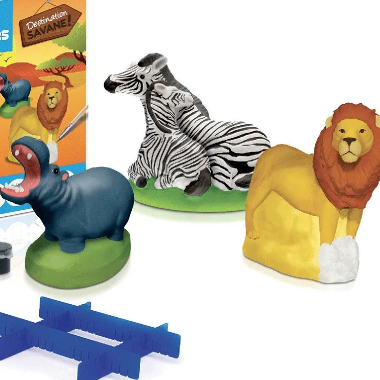 Animaux de la savane, coffret 3 moules 39059<Mako moulages New