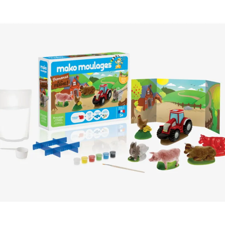 Animaux de la ferme, coffret 6 moules 39011<Mako moulages Cheap