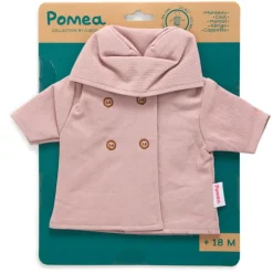 Manteau rose avec capuche, vêtement de poupée POMEA de 7734<Djeco Clearance