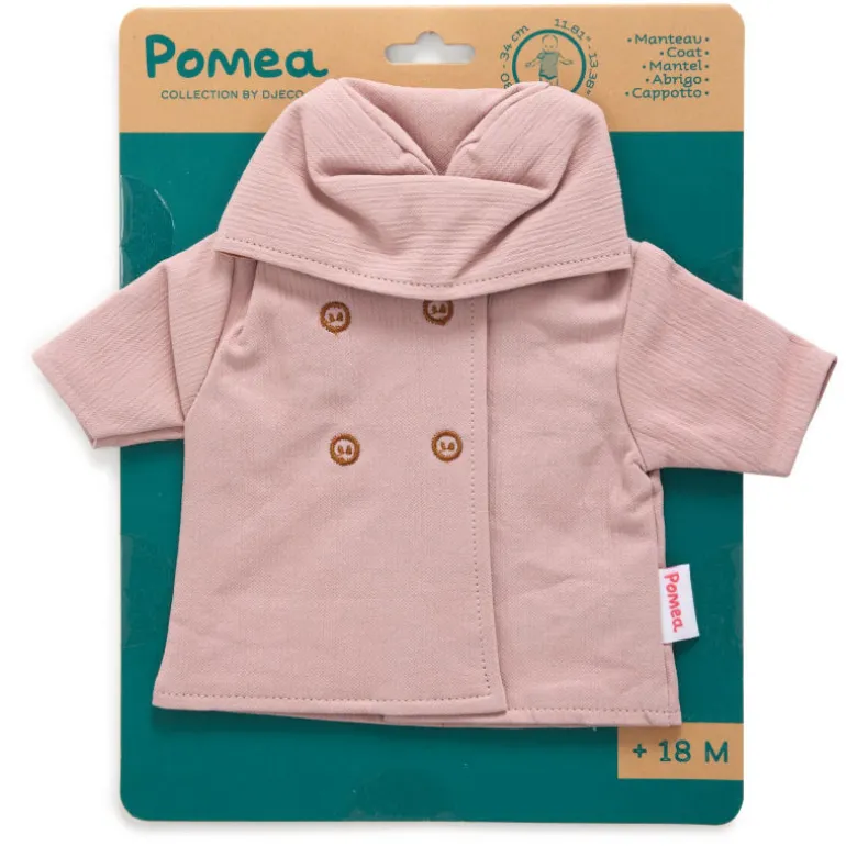 Manteau rose avec capuche, vêtement de poupée POMEA de 7734<Djeco Clearance