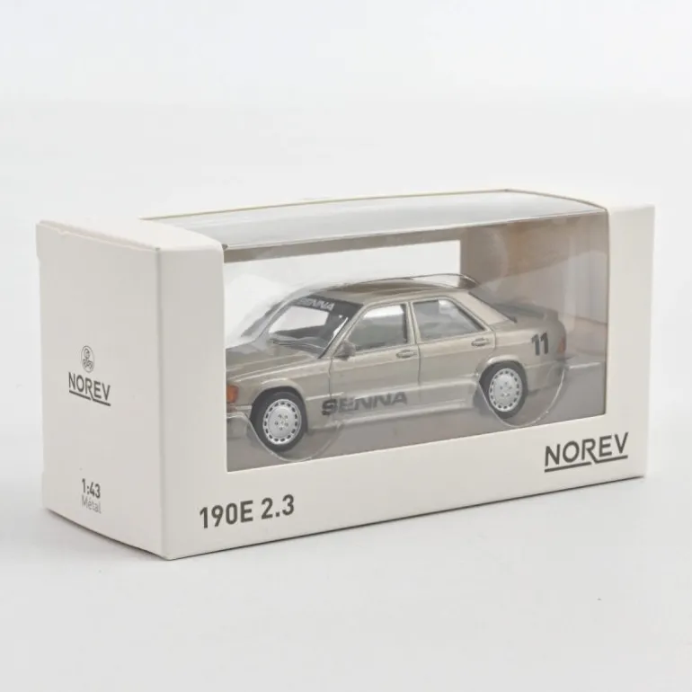 Mercedes Benz 190E 2L3 16S 1984 Beige métallisé SENNA 1-43<NOREV Hot