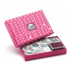 Mini coffret Motifs à tamponner 'Tea time' 9787<Djeco Cheap