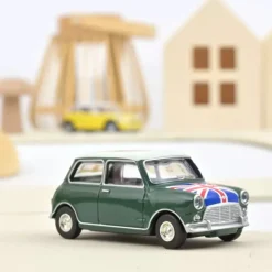Mini Cooper S 1964 verte drapeau anglais, voiture 1/64<NOREV Best Sale
