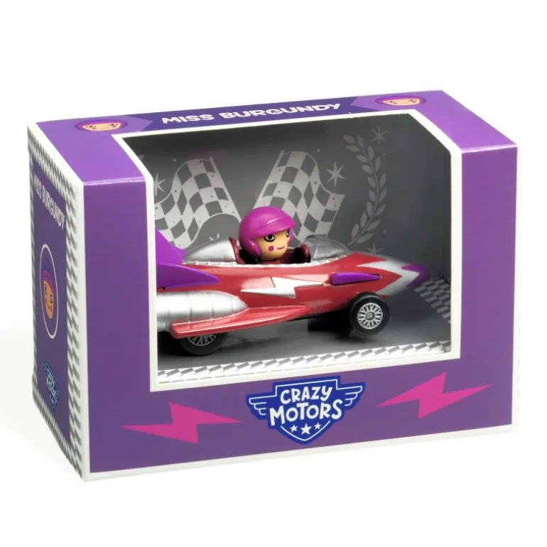 Miss Burgundy Voiture Crazy Motors 5483<Djeco Best Sale