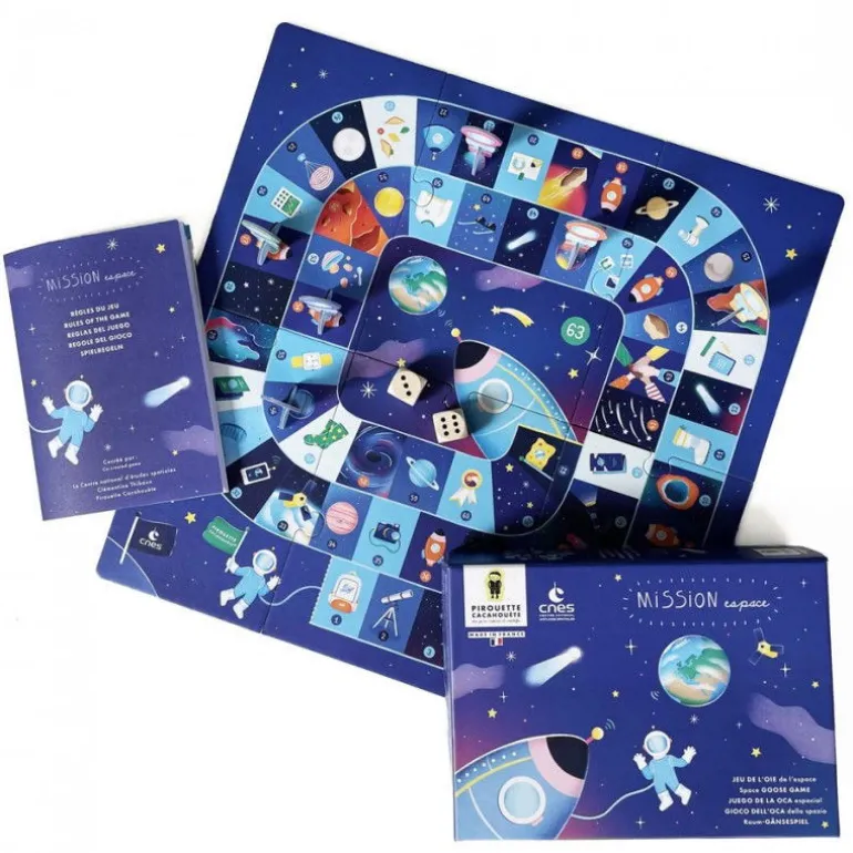 Mission espace, jeu de l'oie de l'espace Pirouette Cacahouète<PIROUETTE CACAHOUETE Hot