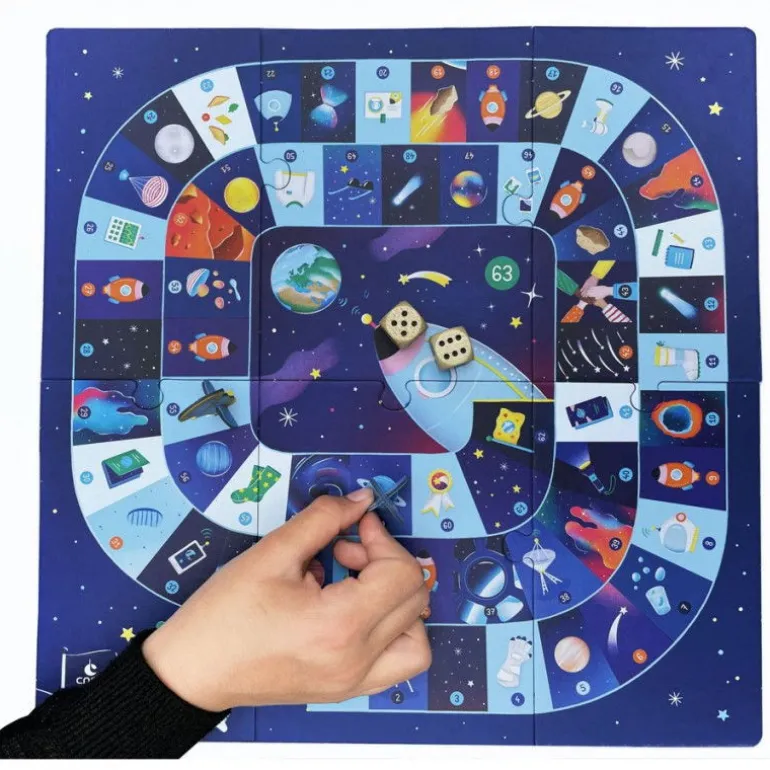 Mission espace, jeu de l'oie de l'espace Pirouette Cacahouète<PIROUETTE CACAHOUETE Hot