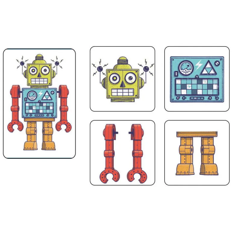 mémo ROBOTS jeu de cartes 5097<Djeco Outlet