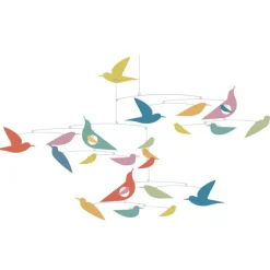 Mobile en papier "Des oiseaux multicolores" 4375 Collection Katsumi Komagata<Djeco Fashion