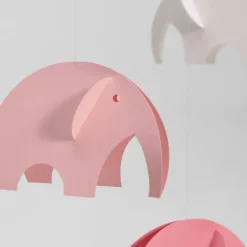 Mobile en papier "Eléphants roses"<Flensted Mobiles Discount
