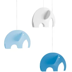Mobile en papier "Eléphants bleus"<Flensted Mobiles Online