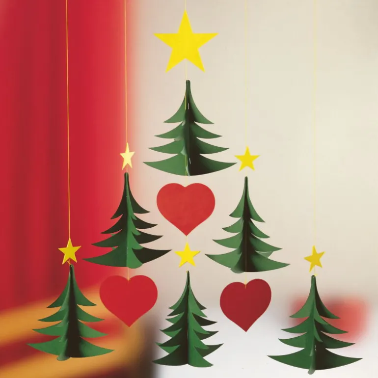Mobile en papier "Sapins de Noël"<Flensted Mobiles Cheap
